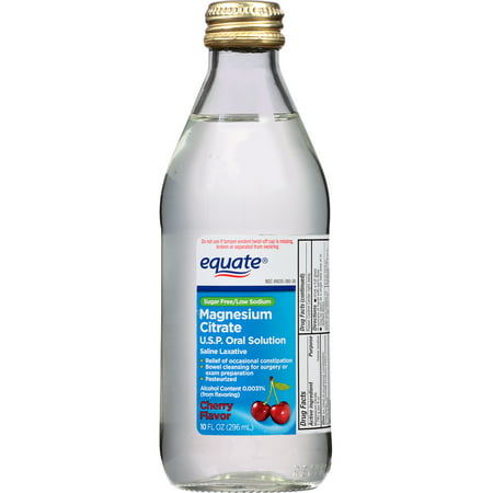 Equate Cherry Flavor Magnesium Citrate Oral Solution ...