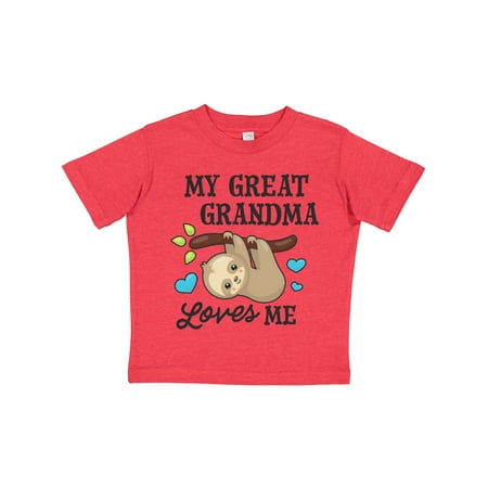 Inktastic My Great Grandma Loves Me with Sloth and Hearts Gift Toddler Boy or Toddler Girl T-Shirt
Inktastic My Great Grandma Loves Me with Sloth and Hearts Gift Toddler Boy or Toddler Girl T-Shirt