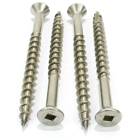 100 Pcs 10 2-1 / 2 Inch Stainless Steel Fixing Screws Square Drive Dropper Through Stainless Steel Fasteners
100 Pcs 10 2-1 / 2 Inch Stainless Steel Fixing Screws Square Drive Dropper Through Stainless Steel Fasteners