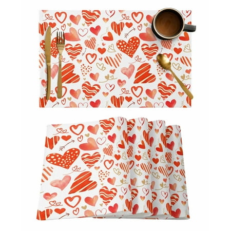 6 Pcs Hand Painted Watercolor Heart Kitchen Placemat Dining Table Decor Table Mat Home Decor Coffee Tea Pad Cup
6 Pcs Hand Painted Watercolor Heart Kitchen Placemat Dining Table Decor Table Mat Home Decor Coffee Tea Pad Cup