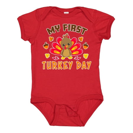 Inktastic My First Turkey Day with Turkey and Leaves Gift Baby Boy or Baby Girl Bodysuit
Inktastic My First Turkey Day with Turkey and Leaves Gift Baby Boy or Baby Girl Bodysuit