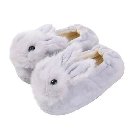 Kids Plush Cartoon Rabbit Cotton Slippers Warm Cozy Slipper for Boy Girl Toddler Kid Gray 18
Kids Plush Cartoon Rabbit Cotton Slippers Warm Cozy Slipper for Boy Girl Toddler Kid Gray 18