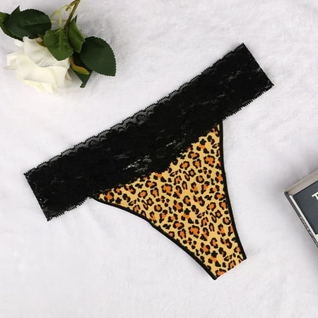 kpoplk Womens Panties Womens Underwear Lace Panties Stretch Soft Ladies Briefs Underwear Women Bikini(Black)