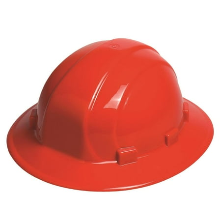 Erb Omega Ii Full Brim Hard Hat - Red