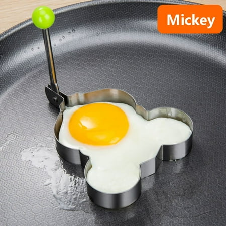 Style Stainless Steel Fried Egg Pancake Shaper Kitchen Accessories Gadget Ring Omelet Mold Mold Frying Pan Egg Cooking Tool