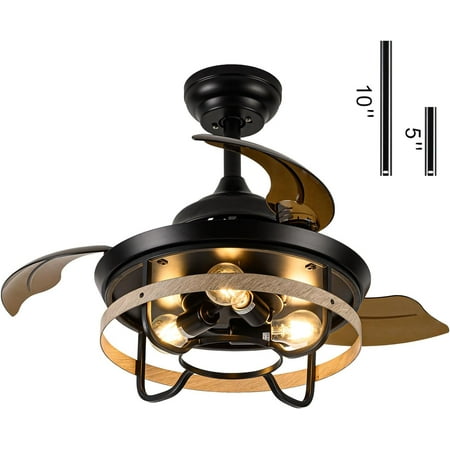 YPQGTOL 36 Small Caged Retractable Ceiling Fan With Lights and Remote Farmhouse Industrial Outdoor Ceiling Fan for Patios with Light Enclosed Ceiling Fan For Bedroom Kitchen Indoor
YPQGTOL 36 Small Caged Retractable Ceiling Fan With Lights and Remote Farmhouse Industrial Outdoor Ceiling Fan for Patios with Light Enclosed Ceiling Fan For Bedroom Kitchen Indoor