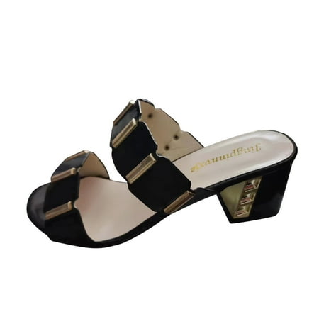 Dpityserensio Women s Thick Heeled Comfortable Slippers Fish Mouth Open Toe Rhinestone Sandals Black 5.5(36)
Dpityserensio Women s Thick Heeled Comfortable Slippers Fish Mouth Open Toe Rhinestone Sandals Black 5.5(36)