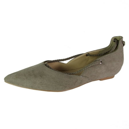 Steven Womens Getty Wraparound Flat Shoes Grey US 9