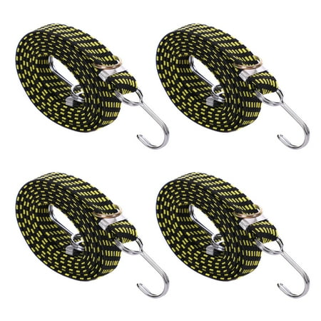 iSpchen 4pcs Heavy Duty Bungee Cords with Double Metal Hooks 200cm Flat Elastic Long Bungee Straps for Cargo Camping Luggage Rack Yellow
iSpchen 4pcs Heavy Duty Bungee Cords with Double Metal Hooks 200cm Flat Elastic Long Bungee Straps for Cargo Camping Luggage Rack Yellow