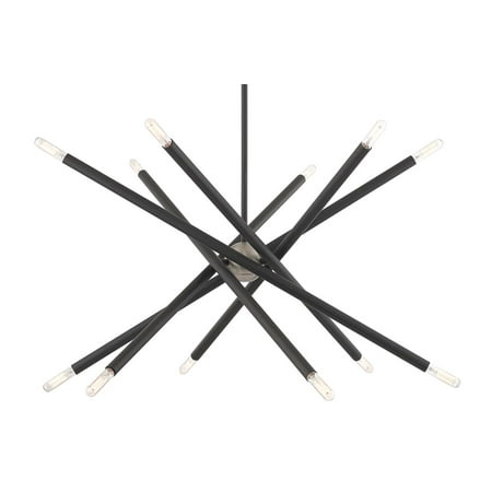 Livex Lighting 46776 Soho 12 Light 28 Wide Commercial Abstract Sputnik Chandelier - Grey
Livex Lighting 46776 Soho 12 Light 28 Wide Commercial Abstract Sputnik Chandelier - Grey