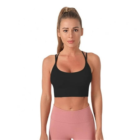 Spdoo Women Strappy Sports Bra Criss Cross Seamless Push up Bra for Yoga Running Gym Workout
Spdoo Women Strappy Sports Bra Criss Cross Seamless Push up Bra for Yoga Running Gym Workout