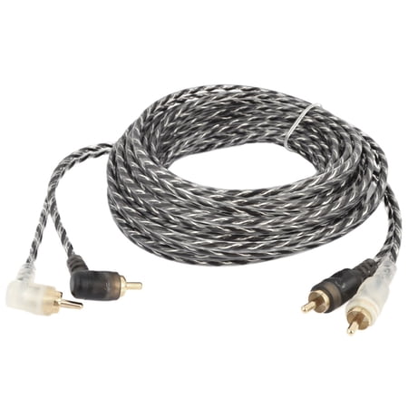 5M 16Ft RCA Male AV Cable Plastic Coated Wire Cable Lead for Car Audio System