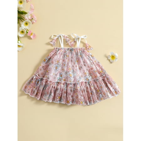 Cute Toddler Baby Girls Summer Easter Layered Tulle Tutu Lace-Up Dresses Sleeveless Flower Sling Princess Valentine s Day Party Dress (Pink 2-3 Years)
Cute Toddler Baby Girls Summer Easter Layered Tulle Tutu Lace-Up Dresses Sleeveless Flower Sling Princess Valentine s Day Party Dress (Pink 2-3 Years)