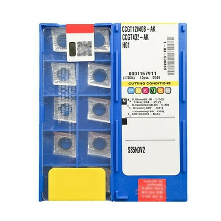10pcs CCGT120408-AK CCGT432-AK CNC Carbide inserts Milling Insert for Aluminum