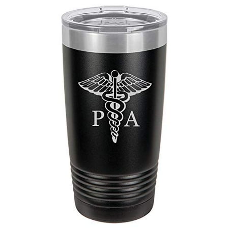 Tumbler Stainless Steel Vacuum Insulated Travel Mug PA Physician Assistant Caduceus (Black 20 oz)
Tumbler Stainless Steel Vacuum Insulated Travel Mug PA Physician Assistant Caduceus (Black 20 oz)