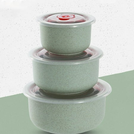 3 Bento Bowls With Lids Set Durable Thickened Microwave Safe Lunch Box Anti-slip Instant Noodles Bowl Vacuum Freshness Container for Refrigerator
3 Bento Bowls With Lids Set Durable Thickened Microwave Safe Lunch Box Anti-slip Instant Noodles Bowl Vacuum Freshness Container for Refrigerator