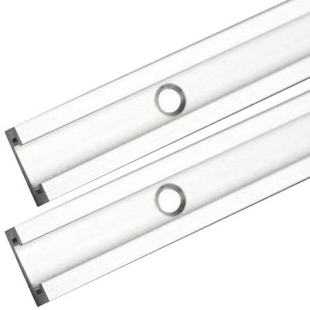 2X Bar T-Tracks T-Slot Jig Fixture for Table Saw Gauge Rod (500mm)