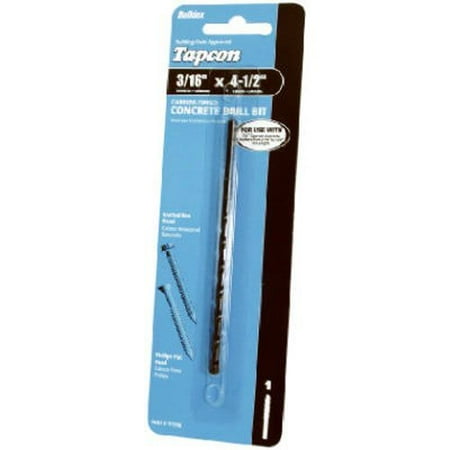 ITW BRANDS 11362 3/16x5-1/2-Inch Concrete Drill Bit