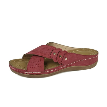 NOKIO Flat Sole Slippers for Women s Beach Slope Heel Slippers Hollow Casual Slippers Slope Bottom Shoes Retro Sandals
NOKIO Flat Sole Slippers for Women s Beach Slope Heel Slippers Hollow Casual Slippers Slope Bottom Shoes Retro Sandals