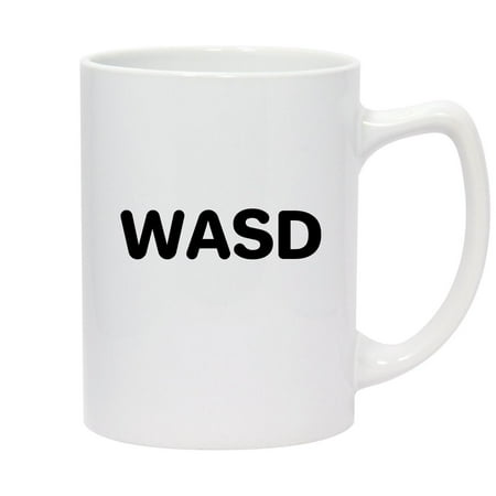 WASD - 14oz Ceramic White Statesman Coffee Mug White