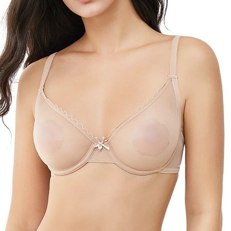 Women See-Through Lace Soft Transparent Everyday Bra