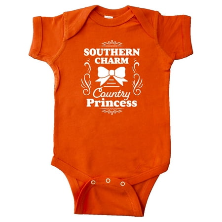 Inktastic Southern Charm Country Princess with Bow Gift Baby Girl Bodysuit