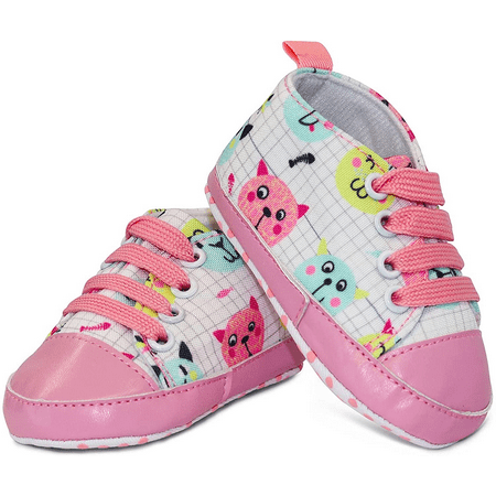 Wish Unisex Infant Sneakers Soft No Tie Anti-Slip Sole High-Top Sneaker First Walkers Canvas Stylish Newborn Shoes for Girls and Boys--Pink Cats(11cm) S423
Wish Unisex Infant Sneakers Soft No Tie Anti-Slip Sole High-Top Sneaker First Walkers Canvas Stylish Newborn Shoes for Girls and Boys--Pink Cats(11cm) S423