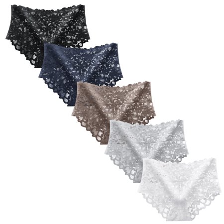 Panties for Women 5PCs Women Ladies Sexy Ultra Soft Seamless Low Waist Lace Panties Underwear NylonSpandex Simple Long Sleeve Shirts for Women Black
Panties for Women 5PCs Women Ladies Sexy Ultra Soft Seamless Low Waist Lace Panties Underwear NylonSpandex Simple Long Sleeve Shirts for Women Black