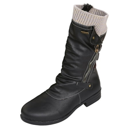 Juebong Women Boots Vintage Winter Zipper Mid-Calf Lace Up Slip On Retro Womens Shoes Black Size 7.5
Juebong Women Boots Vintage Winter Zipper Mid-Calf Lace Up Slip On Retro Womens Shoes Black Size 7.5