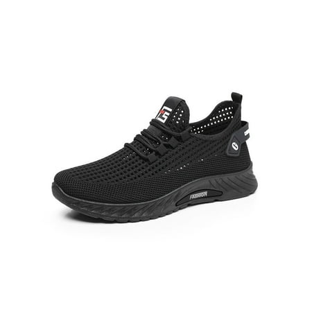 Tenmix Men s Athletic Shoes Lace Up Running Shoe Cutout Sneakers Mesh Casual Sneaker Men Slip Resistant Breathable Trainers Black 8
Tenmix Men s Athletic Shoes Lace Up Running Shoe Cutout Sneakers Mesh Casual Sneaker Men Slip Resistant Breathable Trainers Black 8