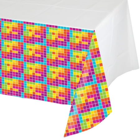 Pack of 6 Get Nerdy Disposable Rectangle Plastic Banquet Party Table Covers 102