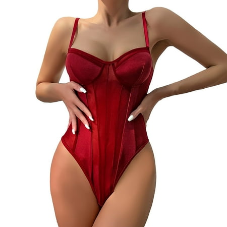 Sngxgn Women Lingerie Cut Out Lace Bodysuit Strappy Deep V Teddy One Piece Lingerie High Cut Bodysuit Red XS
Sngxgn Women Lingerie Cut Out Lace Bodysuit Strappy Deep V Teddy One Piece Lingerie High Cut Bodysuit Red XS