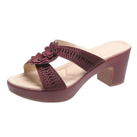 Lyinloo New Style Sandals Thick Heel High Heel Women Shoes Women Sandals And Slippers Wine 38
Lyinloo New Style Sandals Thick Heel High Heel Women Shoes Women Sandals And Slippers Wine 38