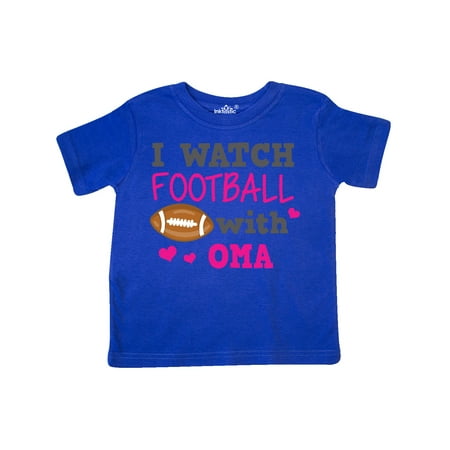 Inktastic I Watch Football with My Oma Gift Toddler Toddler Girl T-Shirt
