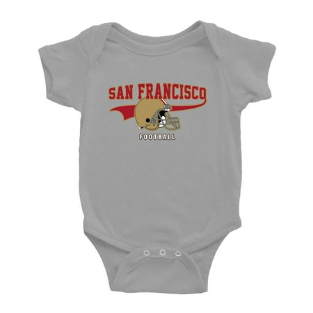 Cute San Francisco One-piece Outfits Football Jersey Baby Clothes (Gray 6-12 Monthes)
Cute San Francisco One-piece Outfits Football Jersey Baby Clothes (Gray 6-12 Monthes)