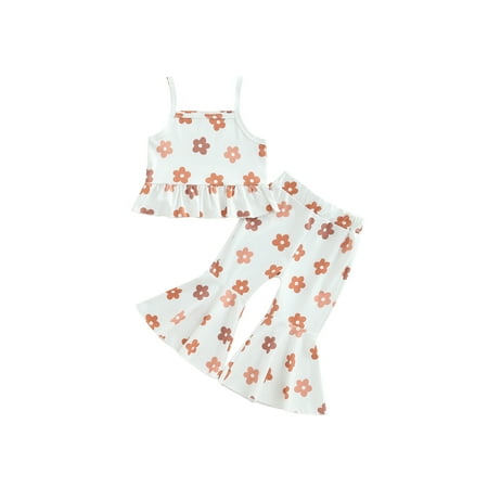 Gwiyeopda Toddler Baby Girls 2PCS Clothes Sets Sleeveless Cami Tank Tops Floral Flared Pants Outfits
Gwiyeopda Toddler Baby Girls 2PCS Clothes Sets Sleeveless Cami Tank Tops Floral Flared Pants Outfits
