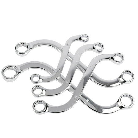 GoFJ 5Pcs Hex Nut Wrenches S Shape Double Head Car Repair Tool Dual Purpose Bike Maintenance Ring Spanners for Workshop
GoFJ 5Pcs Hex Nut Wrenches S Shape Double Head Car Repair Tool Dual Purpose Bike Maintenance Ring Spanners for Workshop