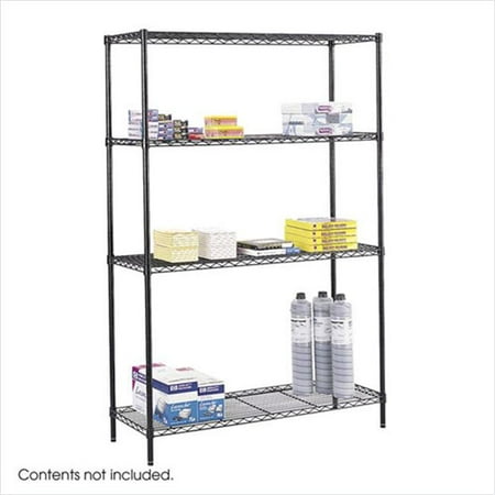18 x 48 Inch Wire Shelving Starter Unit in Black
18 x 48 Inch Wire Shelving Starter Unit in Black