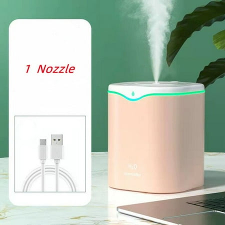 Air Humidifier Double Nozzle 2L Home Quiet Humidifier Diffuser With Color LED Light Ultrasonic Humidifier Aromatherapy Diffuser