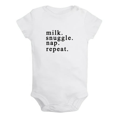 Milk Snuggle Nap Repeat Funny Rompers For Babies Newborn Baby Unisex Bodysuits Infant Jumpsuits Toddler 0-24 Months Kids One-Piece Oufits (White 6-12 Months)
Milk Snuggle Nap Repeat Funny Rompers For Babies Newborn Baby Unisex Bodysuits Infant Jumpsuits Toddler 0-24 Months Kids One-Piece Oufits (White 6-12 Months)