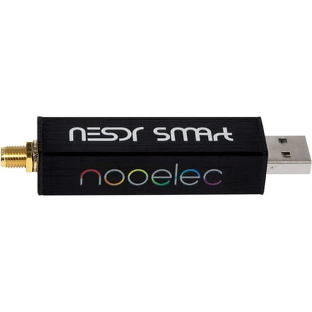 Nooelec RTL-SDR v5 SDR - NESDR Smart HF/VHF/UHF (100kHz-1.75GHz) Software Defined Radio. Premium RTLSDR w/ 0.5PPM TCXO, SMA Input & Aluminum Enclosure. RTL2832U & R820T2 (R860)-Based Radio