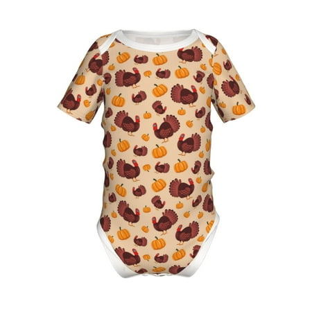 Yiaed Thanksgiving Turkey and Pumpkin Print Infant Climbing Short Sleeve Onesie One-Piece Baby Bodysuit Clothes 0-12 Months -12 Months
Yiaed Thanksgiving Turkey and Pumpkin Print Infant Climbing Short Sleeve Onesie One-Piece Baby Bodysuit Clothes 0-12 Months -12 Months