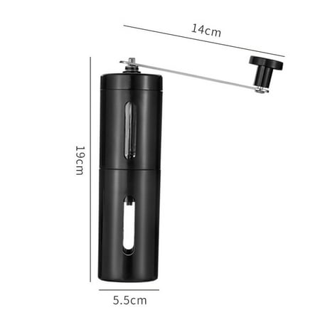 anna Portable Manual Coffee Grinder Stainless Steel Burr Hand Crank Grinder
