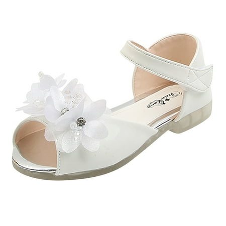 TAIAOJING Kids Girls Sandals Shoes Princess Toe Toddler Sandals Baby Floral Leather Peep shoes
TAIAOJING Kids Girls Sandals Shoes Princess Toe Toddler Sandals Baby Floral Leather Peep shoes