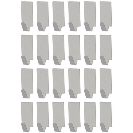 24Pcs Adhesive Hooks Wall Mounted Sundries Organizer Punch Free Wall Hanger
