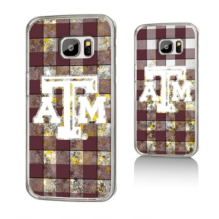 [해외] Keyscaper ATM Texas A&M Aggies Plaid Glitter Case for Galaxy S7