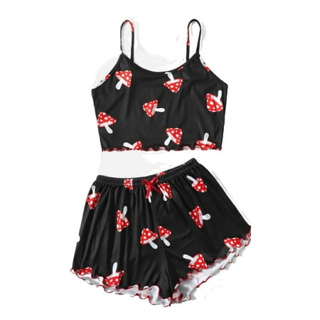 Cartoon Tie Front Short Sets Spaghetti Strap Sleeveless Sleepwear Cute Women s Pajama Sets
Cartoon Tie Front Short Sets Spaghetti Strap Sleeveless Sleepwear Cute Women s Pajama Sets