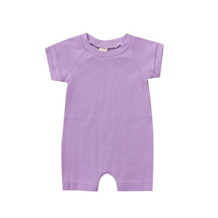 TUOBARR Baby Girl Romper Toddler Baby Girl Summe Summer Solid Color Round Neck Pullover One-piece Romper Purple
TUOBARR Baby Girl Romper Toddler Baby Girl Summe Summer Solid Color Round Neck Pullover One-piece Romper Purple