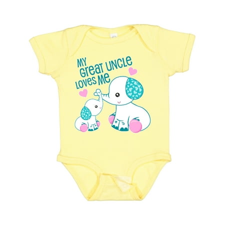 Inktastic My Great Uncle Loves Me-cute Elephants Gift Baby Boy or Baby Girl Bodysuit
Inktastic My Great Uncle Loves Me-cute Elephants Gift Baby Boy or Baby Girl Bodysuit