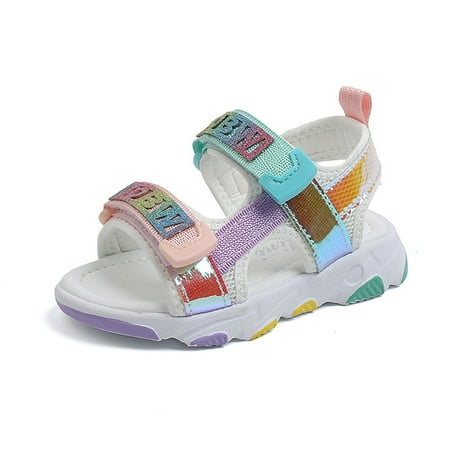 Gyratedream Toddler Kids Girls Sequins Rainbow Summer Outdoor Athletic Sports Sandals
Gyratedream Toddler Kids Girls Sequins Rainbow Summer Outdoor Athletic Sports Sandals